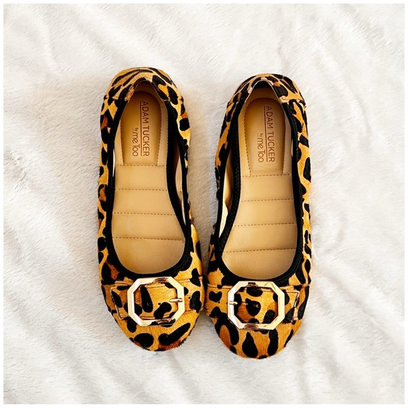 Me Too Leopard Print Ballerina Flats 7 - Picture 1 of 13